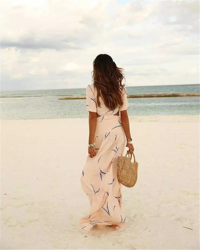 Bohemian Print Beach Dress